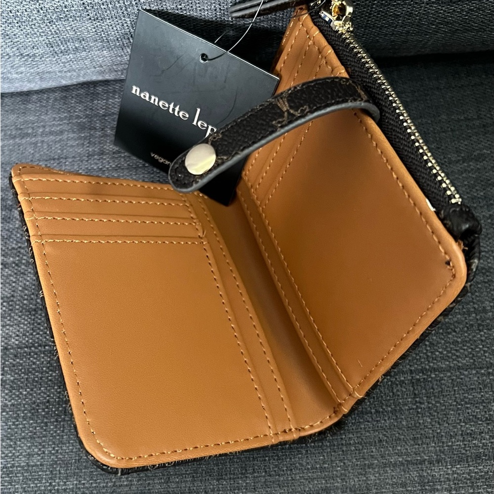 NWT NANETTE LEPORE SMALL LOGO BIFOLD WALLET ORGANIZER & CARD CASE CARDHOLDER - Picture 11 of 14